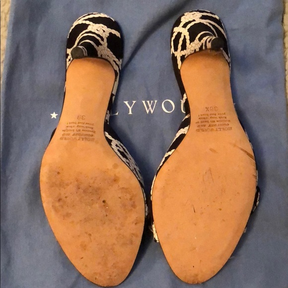 Hollywould black and white peep toe pumps - Picture 2 of 8